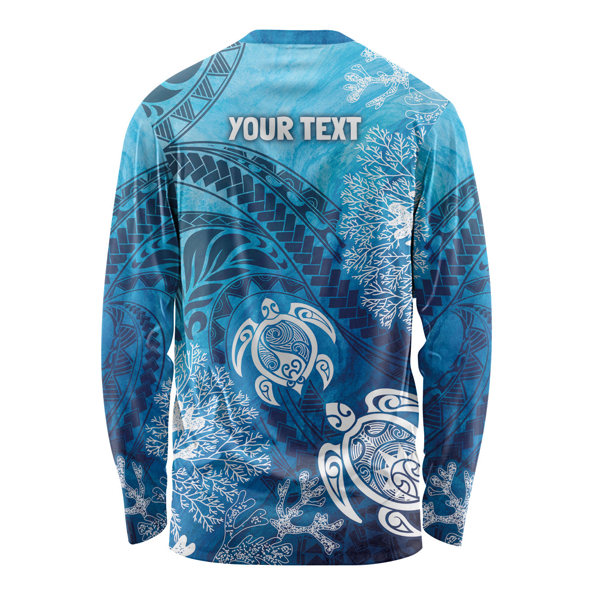 Hawaii World Ocean Day Long Sleeve Shirt Kakau Turtles LT7 - Polynesian Pride