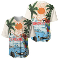 Summer Holiday It's 5 o'clock Somewhere Vintage Hawaii Baseball Jersey