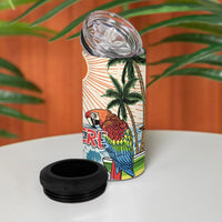 Summer Holiday It's 5 o'clock Somewhere Vintage Hawaii 4 in 1 Can Cooler Tumbler LT7 - Polynesian Pride