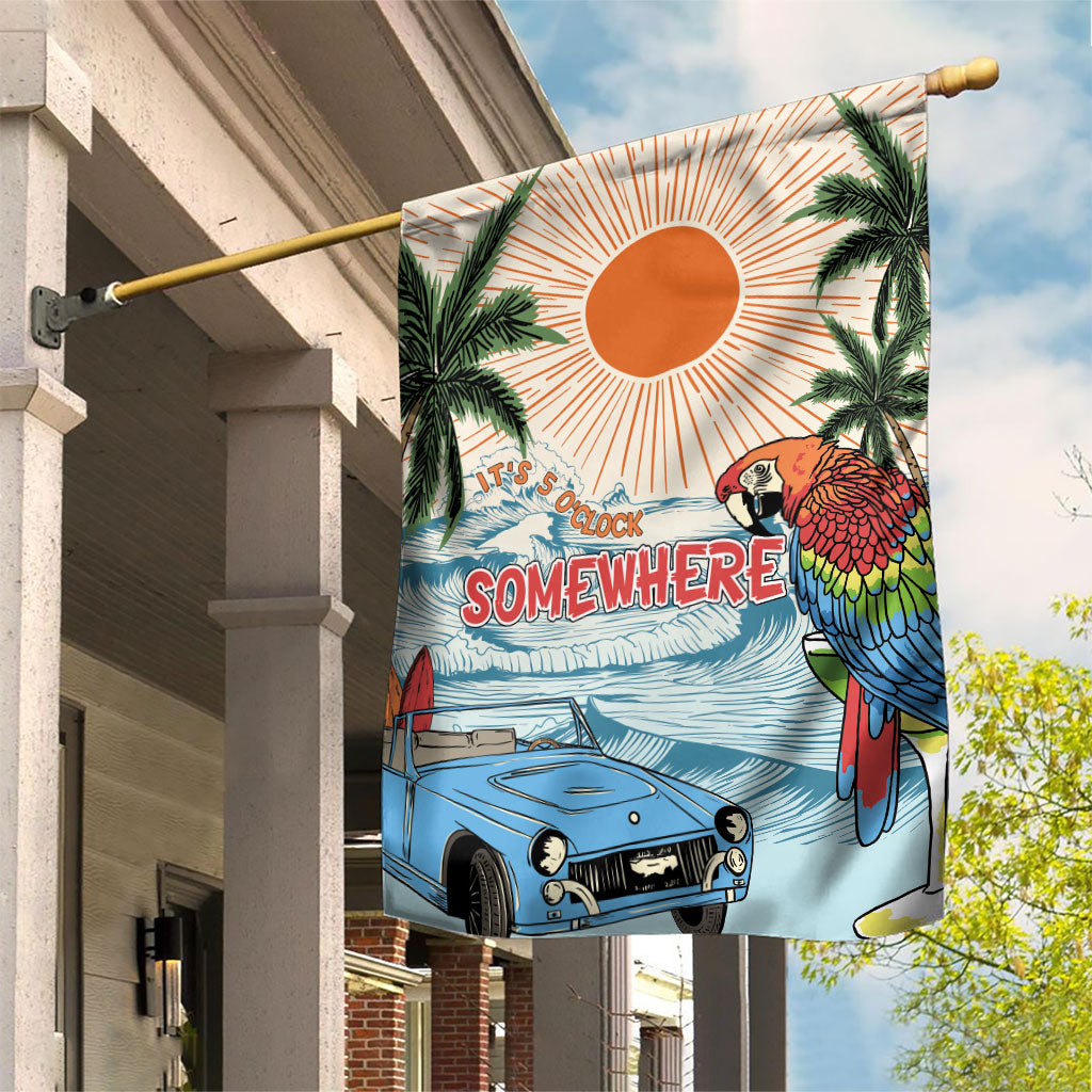 Summer Holiday It's 5 o'clock Somewhere Vintage Hawaii Garden Flag LT7 House Flag Colorful - Polynesian Pride