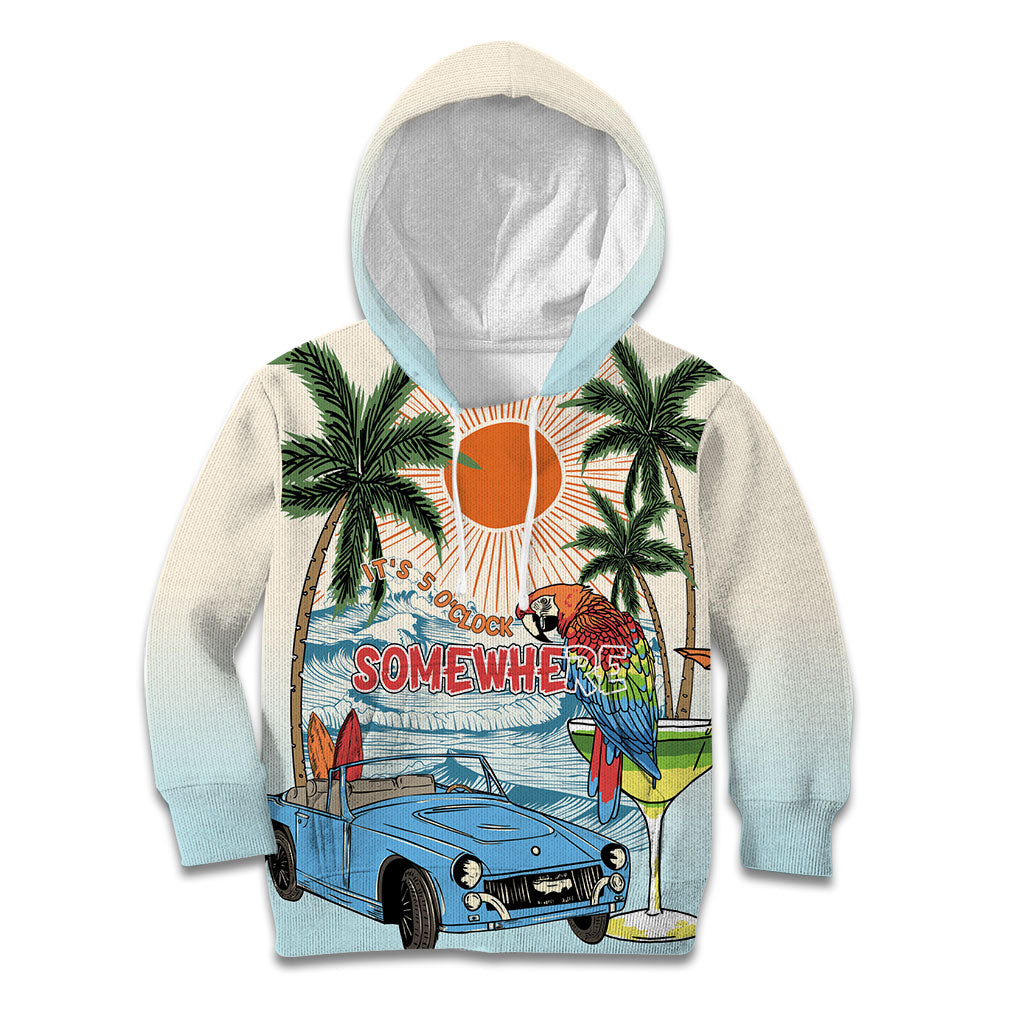 Summer Holiday It's 5 o'clock Somewhere Vintage Hawaii Kid Hoodie LT7 Hoodie Colorful - Polynesian Pride