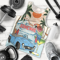 Summer Holiday It's 5 o'clock Somewhere Vintage Hawaii Men Tank Top LT7 - Polynesian Pride