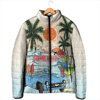 Summer Holiday It's 5 o'clock Somewhere Vintage Hawaii Padded Jacket LT7 - Polynesian Pride