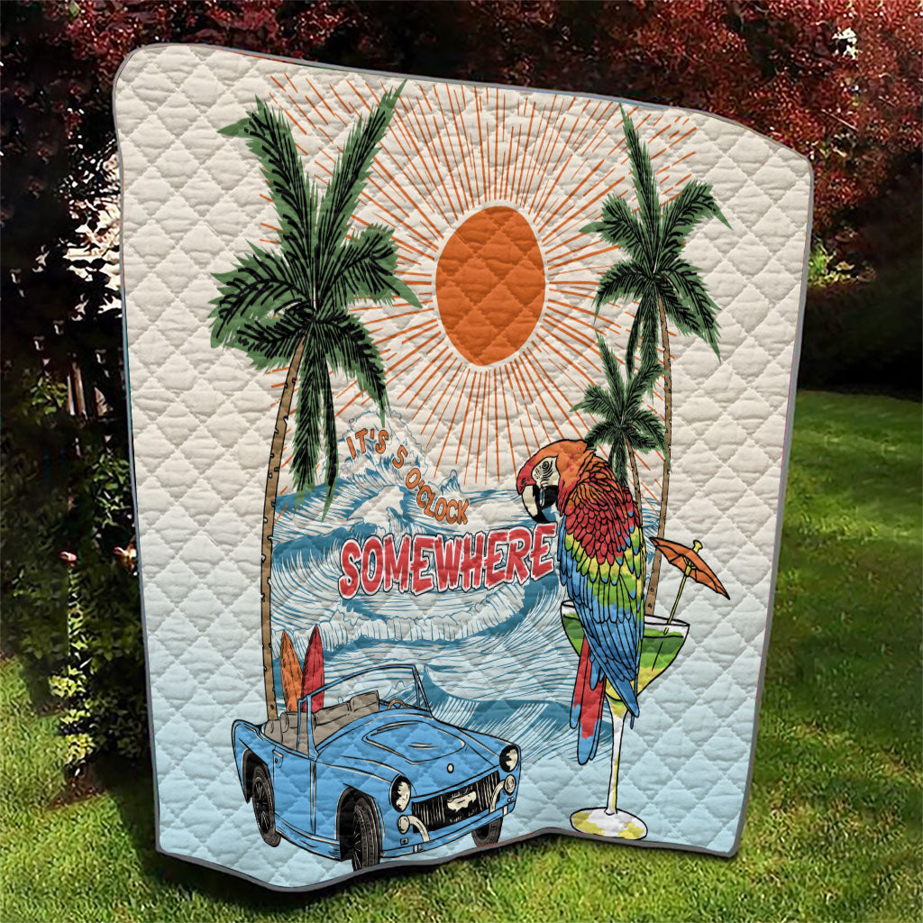 Summer Holiday It's 5 o'clock Somewhere Vintage Hawaii Quilt LT7 - Polynesian Pride