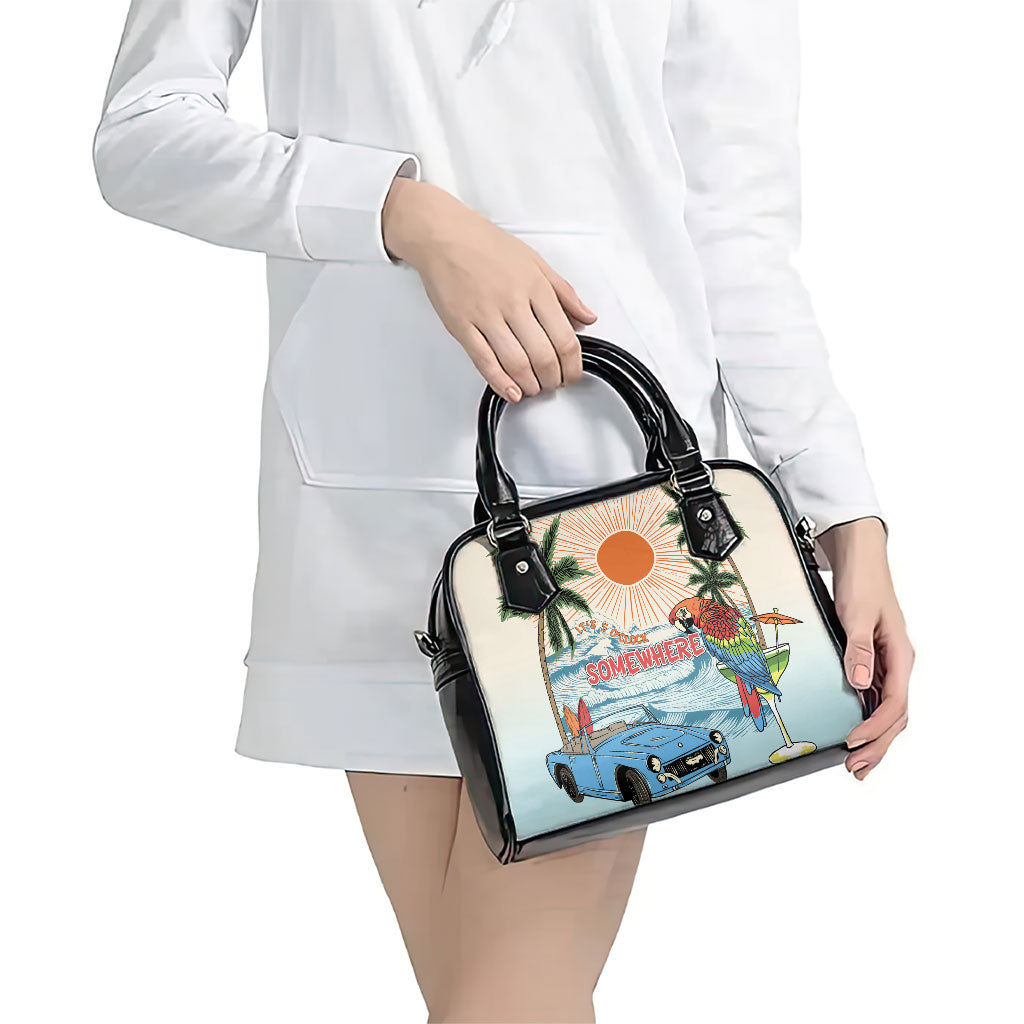 Summer Holiday It's 5 o'clock Somewhere Vintage Hawaii Shoulder Handbag