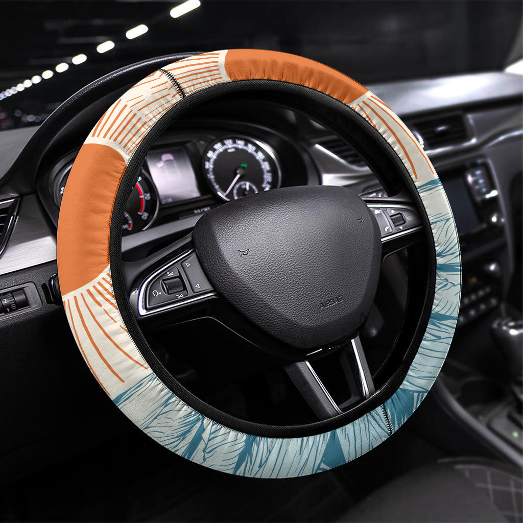 Summer Holiday It's 5 o'clock Somewhere Vintage Hawaii Steering Wheel Cover LT7 Universal Fit Colorful - Polynesian Pride