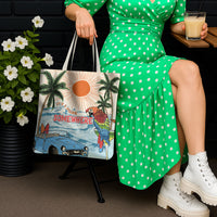 Summer Holiday It's 5 o'clock Somewhere Vintage Hawaii Tote Bag