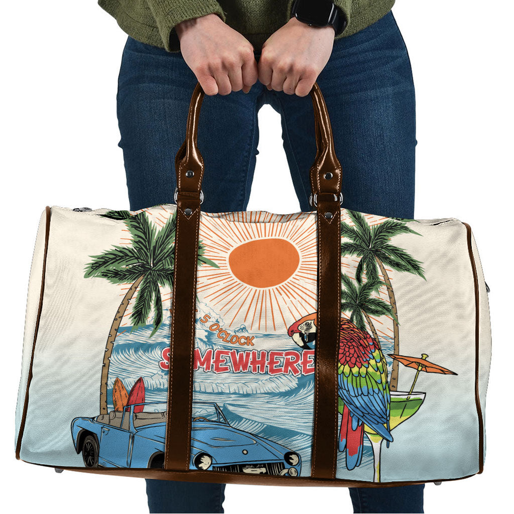 Summer Holiday It's 5 o'clock Somewhere Vintage Hawaii Travel Bag LT7 Colorful - Polynesian Pride