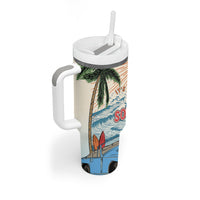 Summer Holiday It's 5 o'clock Somewhere Vintage Hawaii Tumbler With Handle