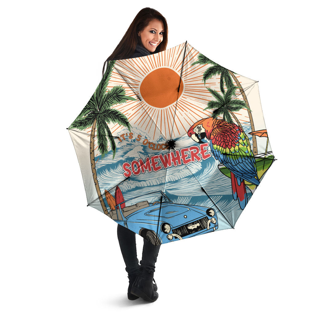 Summer Holiday It's 5 o'clock Somewhere Vintage Hawaii Umbrella LT7 - Polynesian Pride