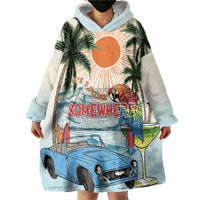 Summer Holiday It's 5 o'clock Somewhere Vintage Hawaii Wearable Blanket Hoodie LT7 - Polynesian Pride