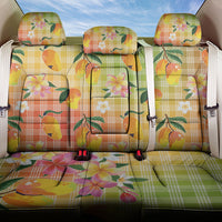 Aloha Hawaii Palaka Print Mango Plumeria Back Car Seat Cover Tropical Vibes LT7 One Size Multicolor - Polynesian Pride