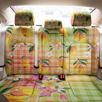 Aloha Hawaii Palaka Print Mango Plumeria Back Car Seat Cover Tropical Vibes LT7 - Polynesian Pride