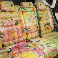 Aloha Hawaii Palaka Print Mango Plumeria Back Car Seat Cover Tropical Vibes LT7 - Polynesian Pride