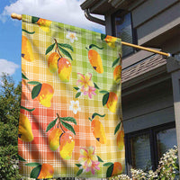 Aloha Hawaii Palaka Print Mango Plumeria Garden Flag Tropical Vibes LT7 - Polynesian Pride