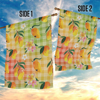 Aloha Hawaii Palaka Print Mango Plumeria Garden Flag Tropical Vibes LT7 - Polynesian Pride
