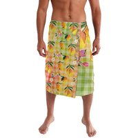 Aloha Hawaii Palaka Print Mango Plumeria Lavalava Tropical Vibes LT7 Multicolor - Polynesian Pride