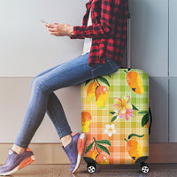 Aloha Hawaii Palaka Print Mango Plumeria Luggage Cover Tropical Vibes LT7 - Polynesian Pride