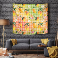 Aloha Hawaii Palaka Print Mango Plumeria Tapestry Tropical Vibes LT7 Multicolor - Polynesian Pride