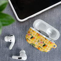 Aloha Hawaii Palaka Print Mango Plumeria AirPods Case Fresh Lemon LT7 - Polynesian Pride
