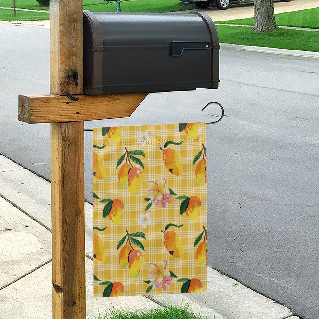 Aloha Hawaii Palaka Print Mango Plumeria Garden Flag Fresh Lemon LT7 - Polynesian Pride