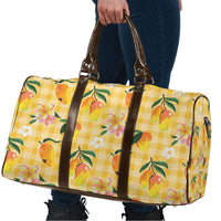 Aloha Hawaii Palaka Print Mango Plumeria Travel Bag Fresh Lemon LT7 - Polynesian Pride