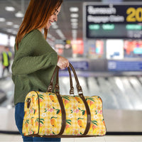 Aloha Hawaii Palaka Print Mango Plumeria Travel Bag Fresh Lemon LT7 - Polynesian Pride