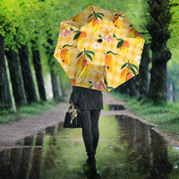 Aloha Hawaii Palaka Print Mango Plumeria Umbrella Fresh Lemon LT7 - Polynesian Pride