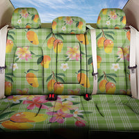 Aloha Hawaii Palaka Print Mango Plumeria Back Car Seat Cover Cool Mint LT7 One Size Mint - Polynesian Pride