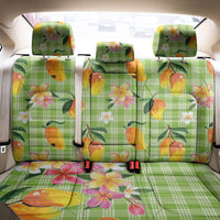 Aloha Hawaii Palaka Print Mango Plumeria Back Car Seat Cover Cool Mint LT7 - Polynesian Pride