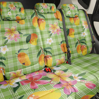 Aloha Hawaii Palaka Print Mango Plumeria Back Car Seat Cover Cool Mint LT7 - Polynesian Pride