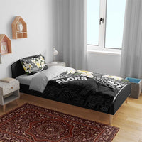 Aloha Hawaii Festive Bedding Set Frangipani Lace Classic