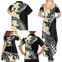 Aloha Hawaii Festive Family Matching Summer Maxi Dress and Hawaiian Shirt Frangipani Lace Classic LT7 - Polynesian Pride