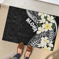 Aloha Hawaii Festive Rubber Doormat Frangipani Lace Classic