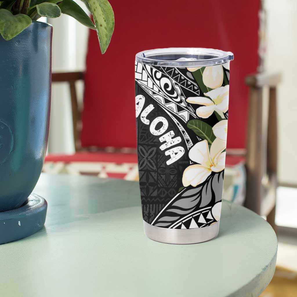 Aloha Hawaii Festive Tumbler Cup Frangipani Lace Classic LT7 - Polynesian Pride