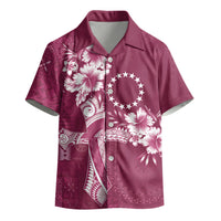 Kia Orana Cook Islands Tapa Floral With Cross Kid Hawaiian Shirt Maroon LT7 - Polynesian Pride