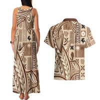 samoa-tapa-couples-matching-tank-maxi-dress-and-hawaiian-shirt-siapo-mix-tatau-patterns