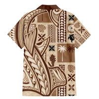 Samoa Tapa Family Matching Mermaid Dress and Hawaiian Shirt Siapo Mix Tatau Patterns LT7 - Polynesian Pride