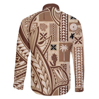 Samoa Tapa Family Matching Short Sleeve Bodycon Dress and Hawaiian Shirt Siapo Mix Tatau Patterns LT7 - Polynesian Pride