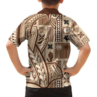 Samoa Tapa Family Matching Tank Maxi Dress and Hawaiian Shirt Siapo Mix Tatau Patterns LT7 - Polynesian Pride