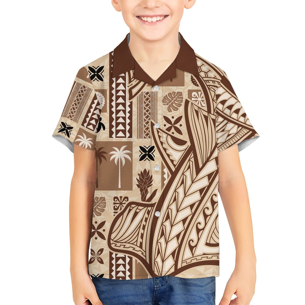 Samoa Tapa Hawaiian Shirt Siapo Mix Tatau Patterns LT7 - Polynesian Pride