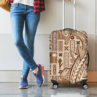 Samoa Tapa Luggage Cover Siapo Mix Tatau Patterns LT7 - Polynesian Pride