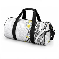 Hawaii Aloha Duffle Bag Plumeria Vintage - White