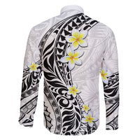 Hawaii Aloha Family Matching Mermaid Dress and Hawaiian Shirt Plumeria Vintage - White LT7 - Polynesian Pride