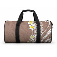 Hawaii Aloha Duffle Bag Plumeria Vintage - Brown