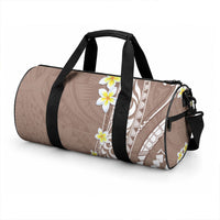 Hawaii Aloha Duffle Bag Plumeria Vintage - Brown