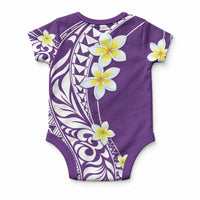 Hawaii Aloha Baby Onesie Plumeria Vintage - Violet