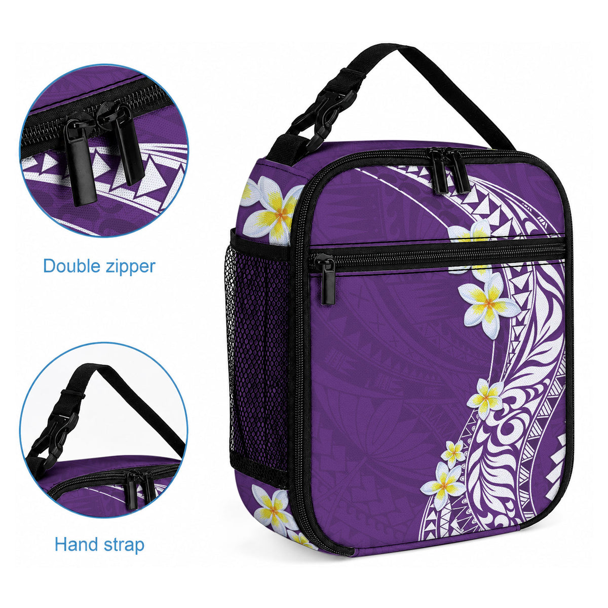 Hawaii Aloha Lunch Bag Plumeria Vintage - Violet