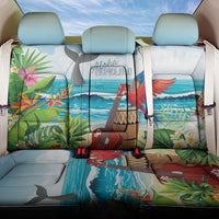 Aloha Honolulu Festival Back Car Seat Cover Ukulele By The Shore LT7 One Size Art - Polynesian Pride