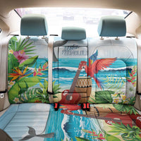 Aloha Honolulu Festival Back Car Seat Cover Ukulele By The Shore LT7 - Polynesian Pride